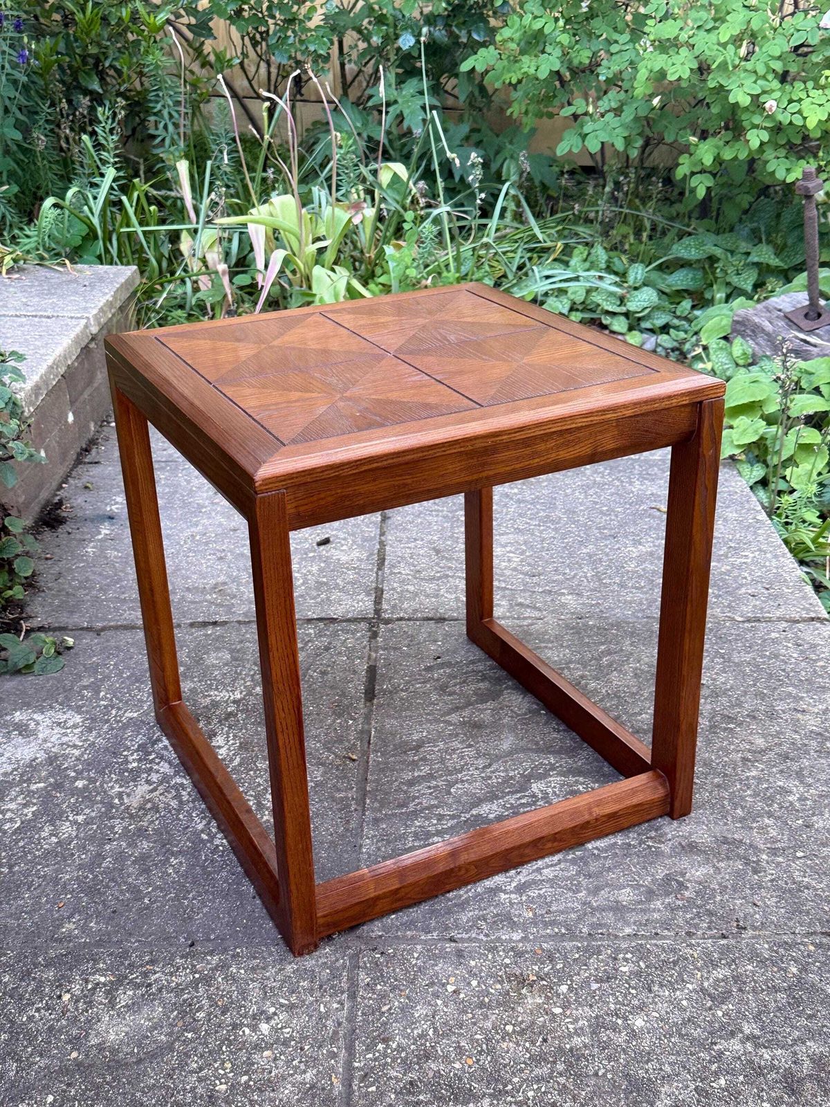 Rare Vintage G Plan Geometric Side Table Mid Century Modern Nesting Table Retro Oak Occasional Table M photo furniture