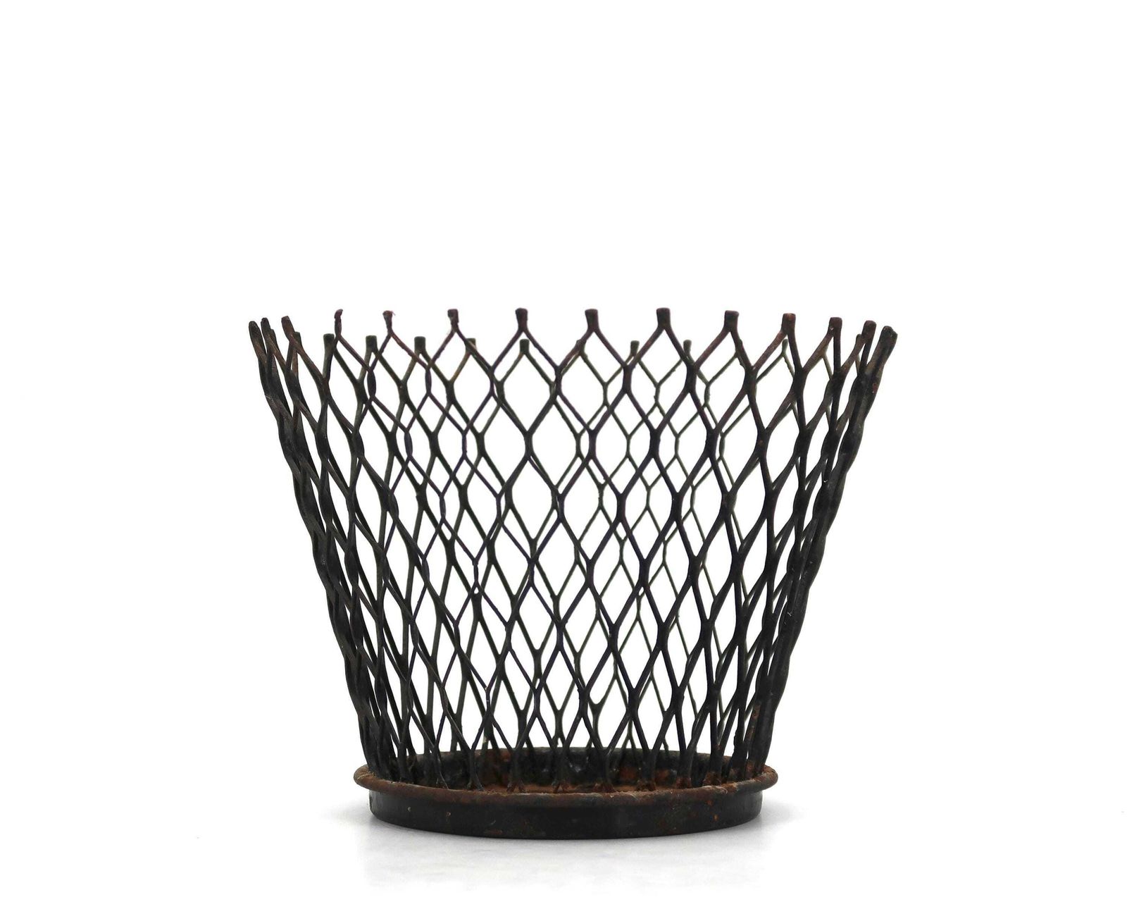 French Metal Planter, 1950s / Mathieu Matégot, Mid Century Modern, Display, Pot, Flower, Cactus