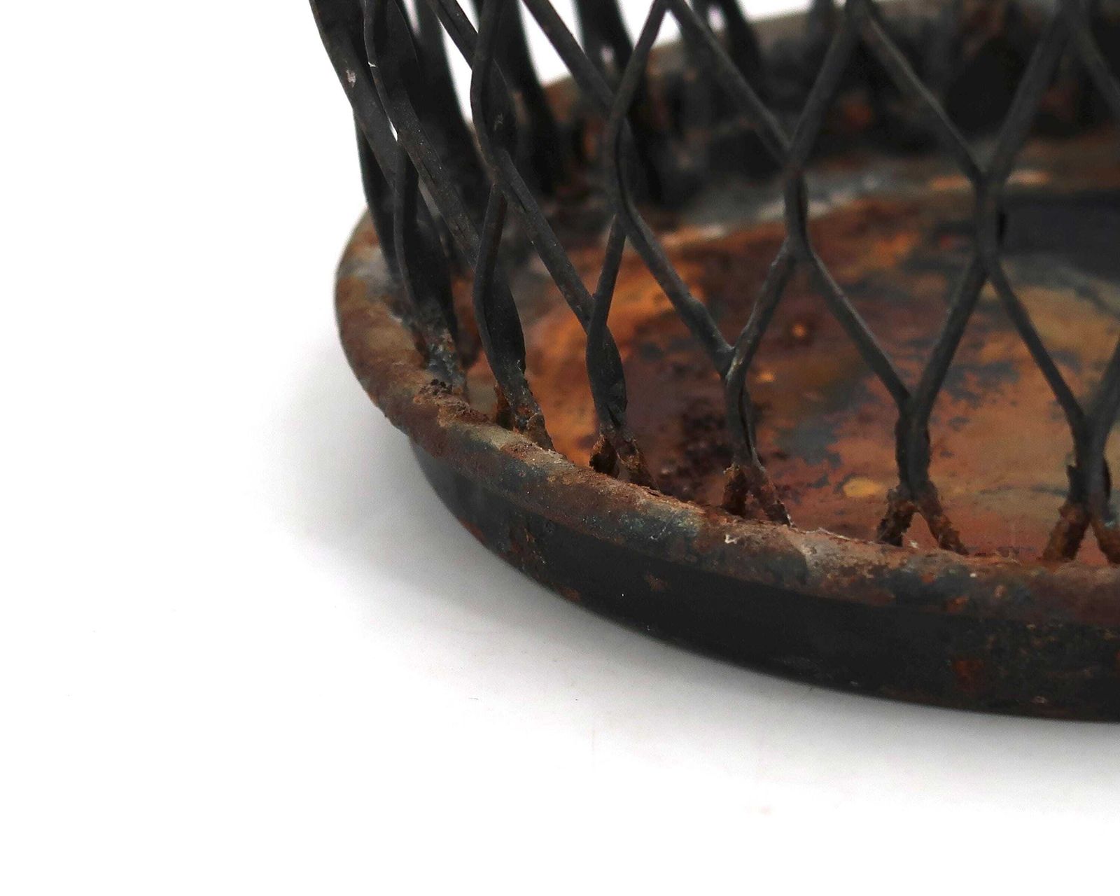 Franse metalen plantenbak, ca. jaren 1950 / Mathieu Matégot, Mid-Century Modern, display, pot, bloem, cactus photo Woonaccessoires