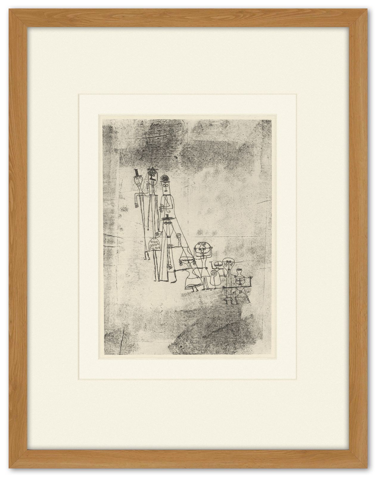 Fine Framed 1944 Lithograph By Paul Klee
