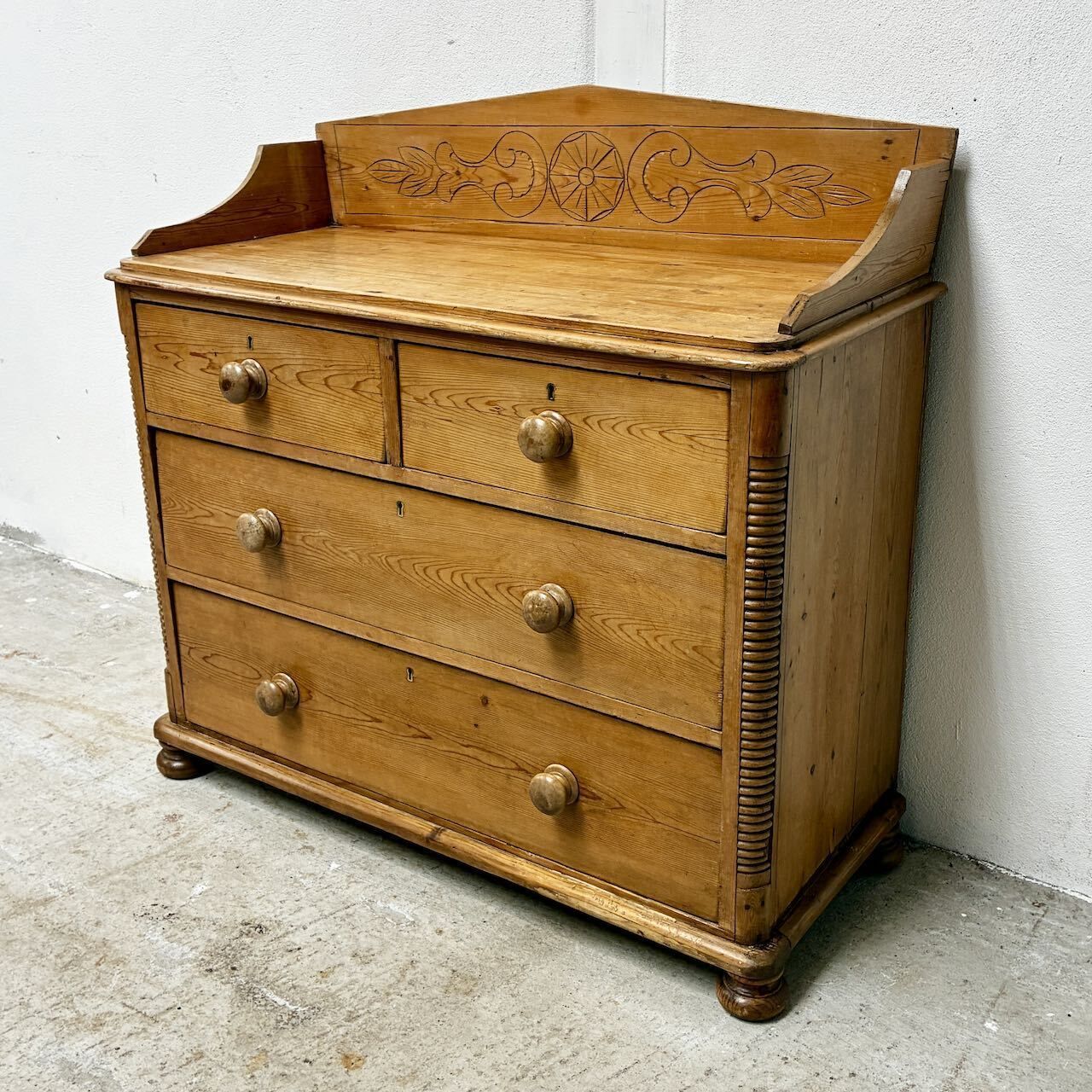 Vintage Pine Chest Of Drawers photo for sale