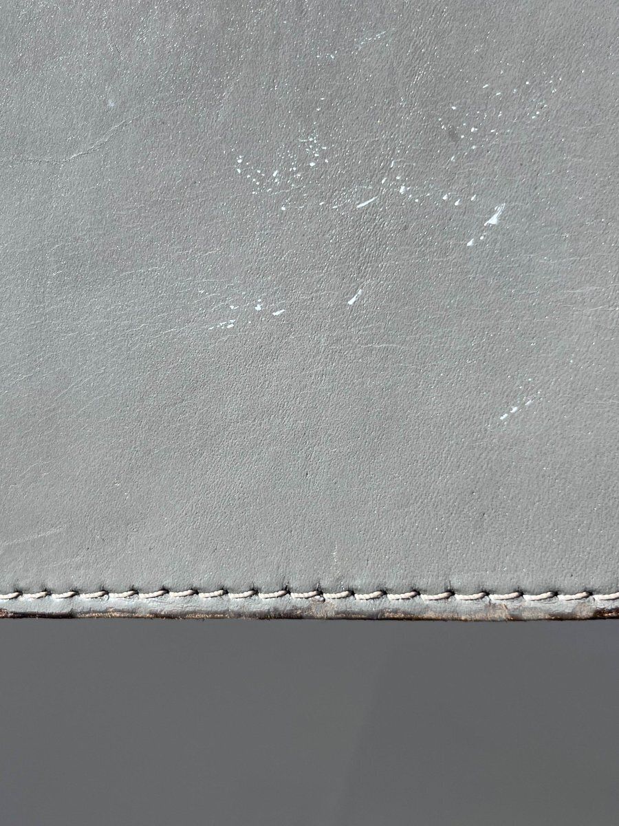 photo furniture Ballerina Chair In Grey Coloured Full Grain Leather By Herbert Ohl For Matteo Grassi, 1990s