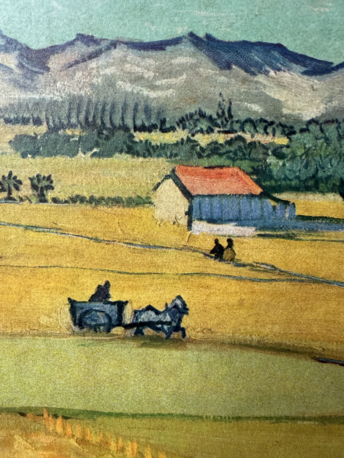 Athena Board Print Van Gogh The Harvest 70s Retro photo Art
