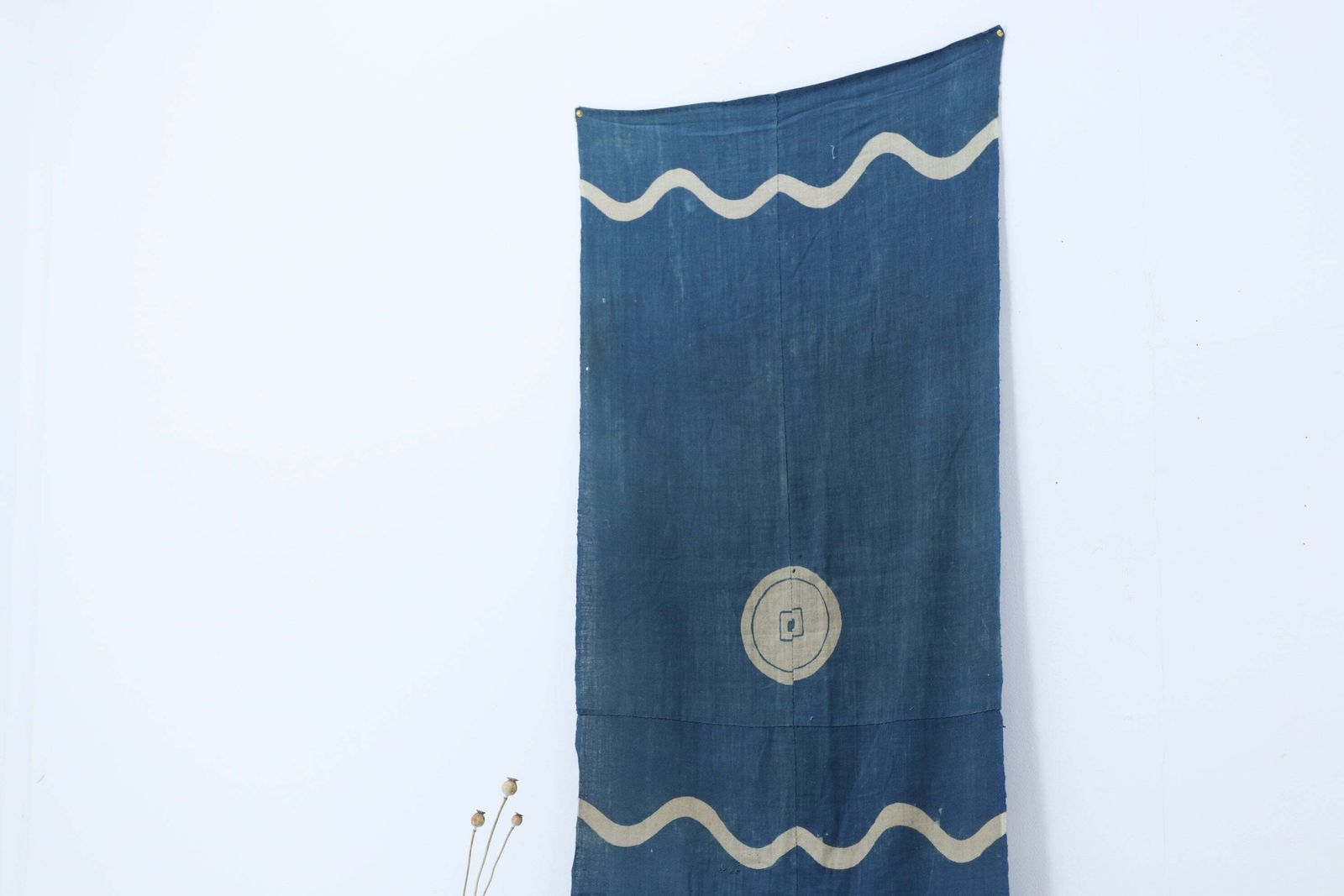 Meiji Period Tsuutsugaki Dyed Ceremonial Horse Under Cloth photo furniture