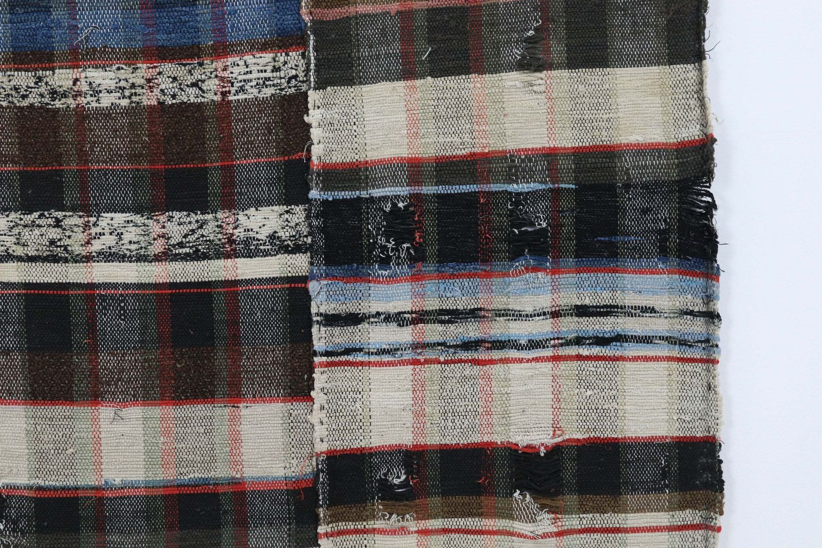 Vintage Cotton Japanese Showa Period Muted Tones Sakori photo vintage