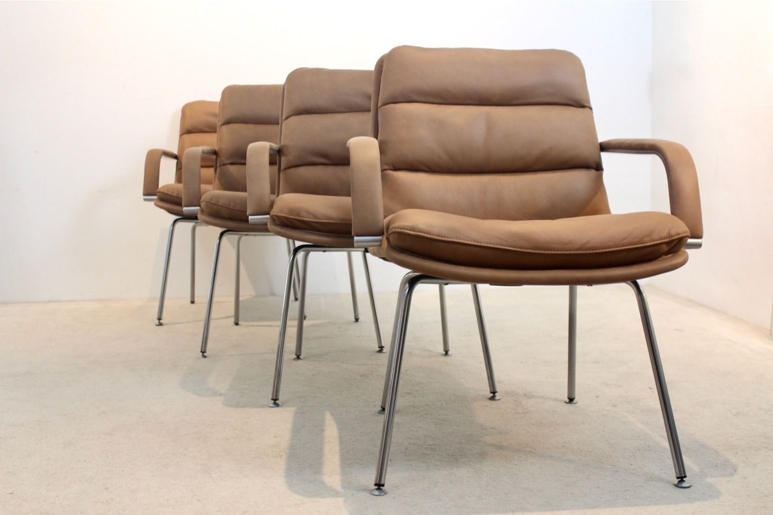 Set Of Six ‘Channel’ Chairs By Geoffrey Harcourt For Artifort photo furniture