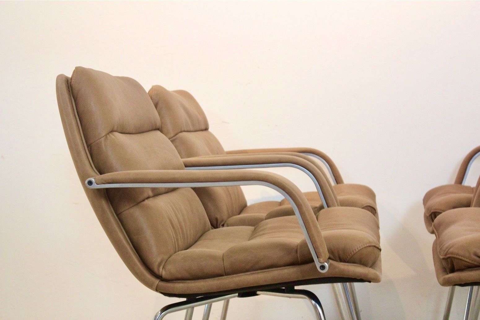 Set Of Six ‘Channel’ Chairs By Geoffrey Harcourt For Artifort photo for sale