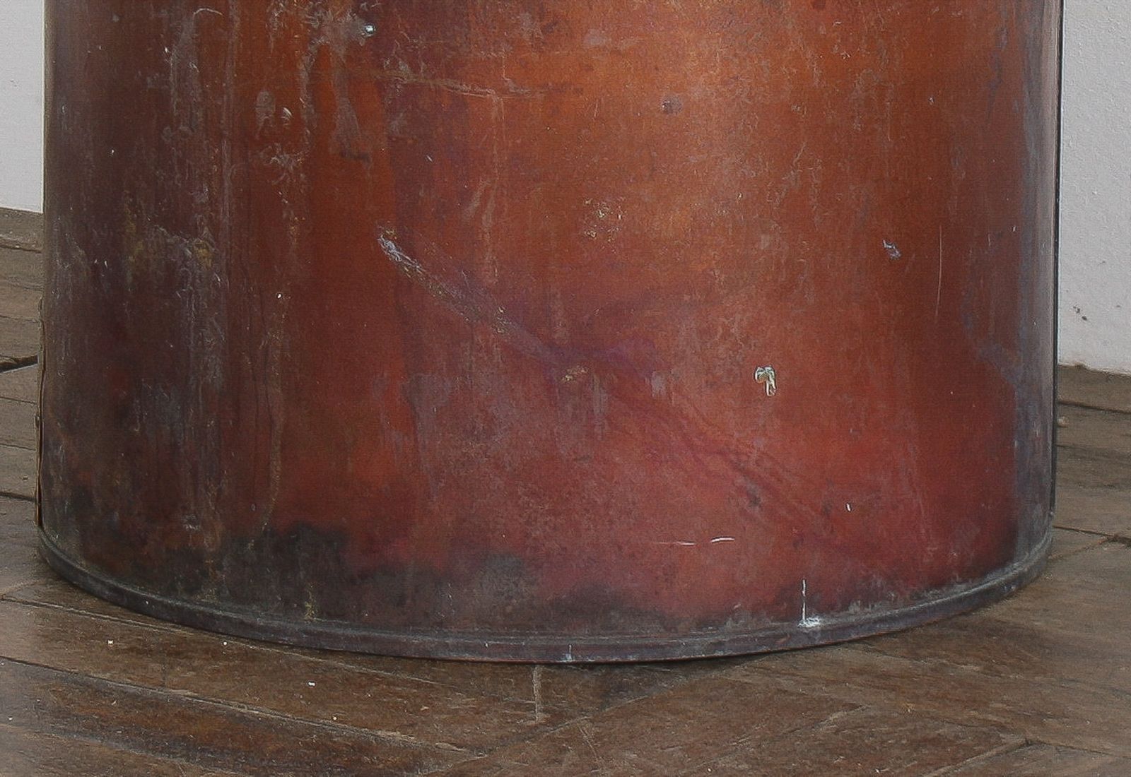 Large Reclaimed Antique Copper Planter With Natural Patina photo buy