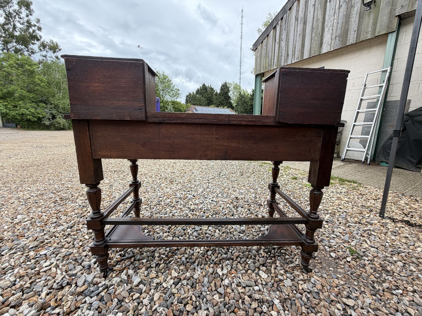 photo for sale Late 19th Century Anglo Japanese Oak Writing Desk