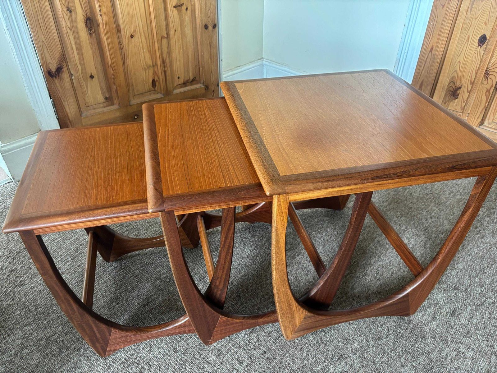 Vintage G Plan Fresco Astro Nest Of Tables Side Coffee End 70s Teak Mid Century
