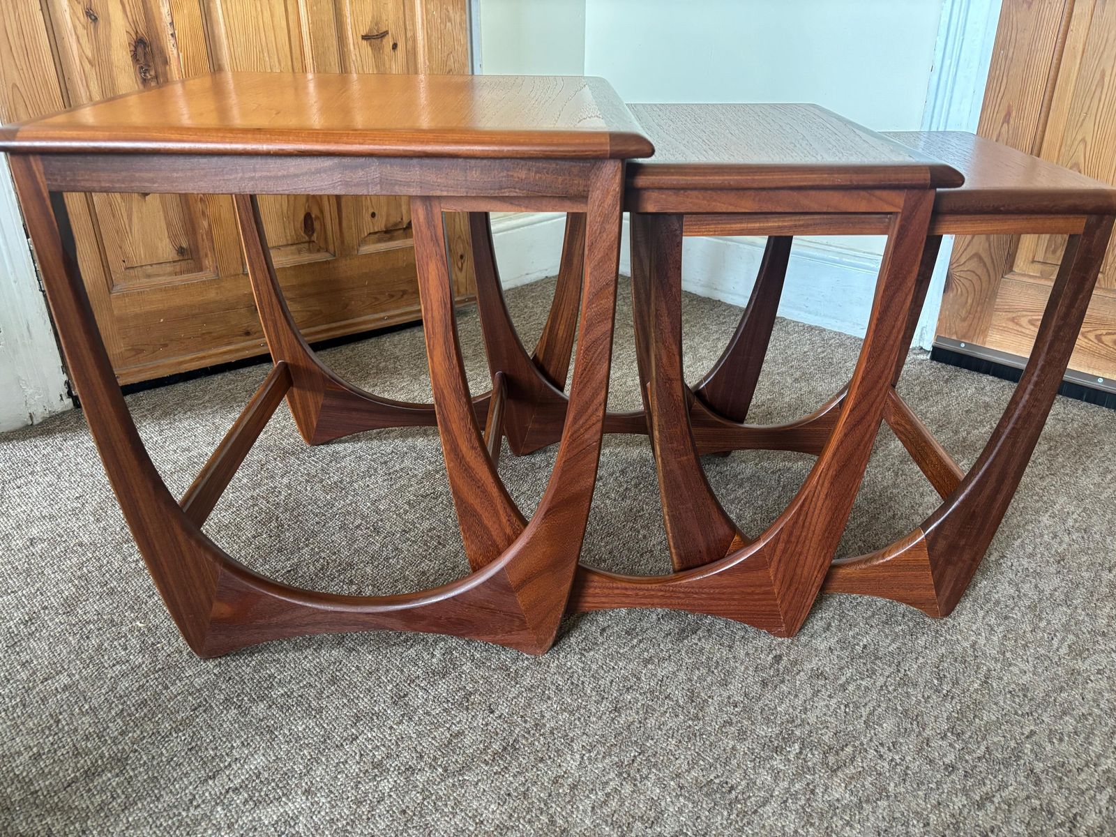 Vintage G Plan Fresco Astro Nest Of Tables Side Coffee End 70s Teak Mid Century photo vintage