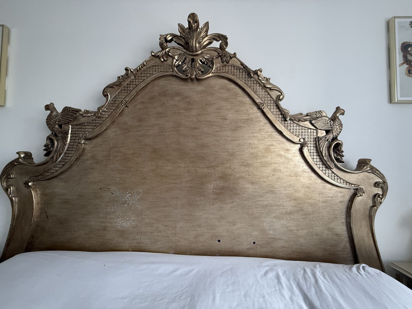 photo buy ‘ And So To Be D’versailles Leafed Super King Frame – Hand Carved Solid Wood French Style Bed