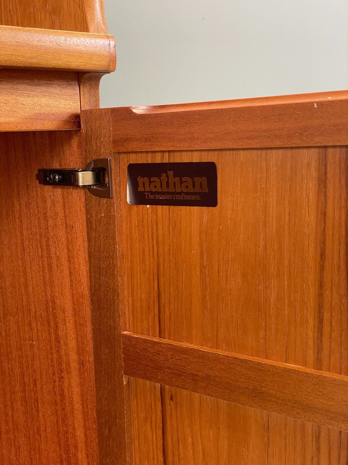 Vintage Teak Media Unit Tv Nathan Squares Design Retro Eb11973 photo Furniture