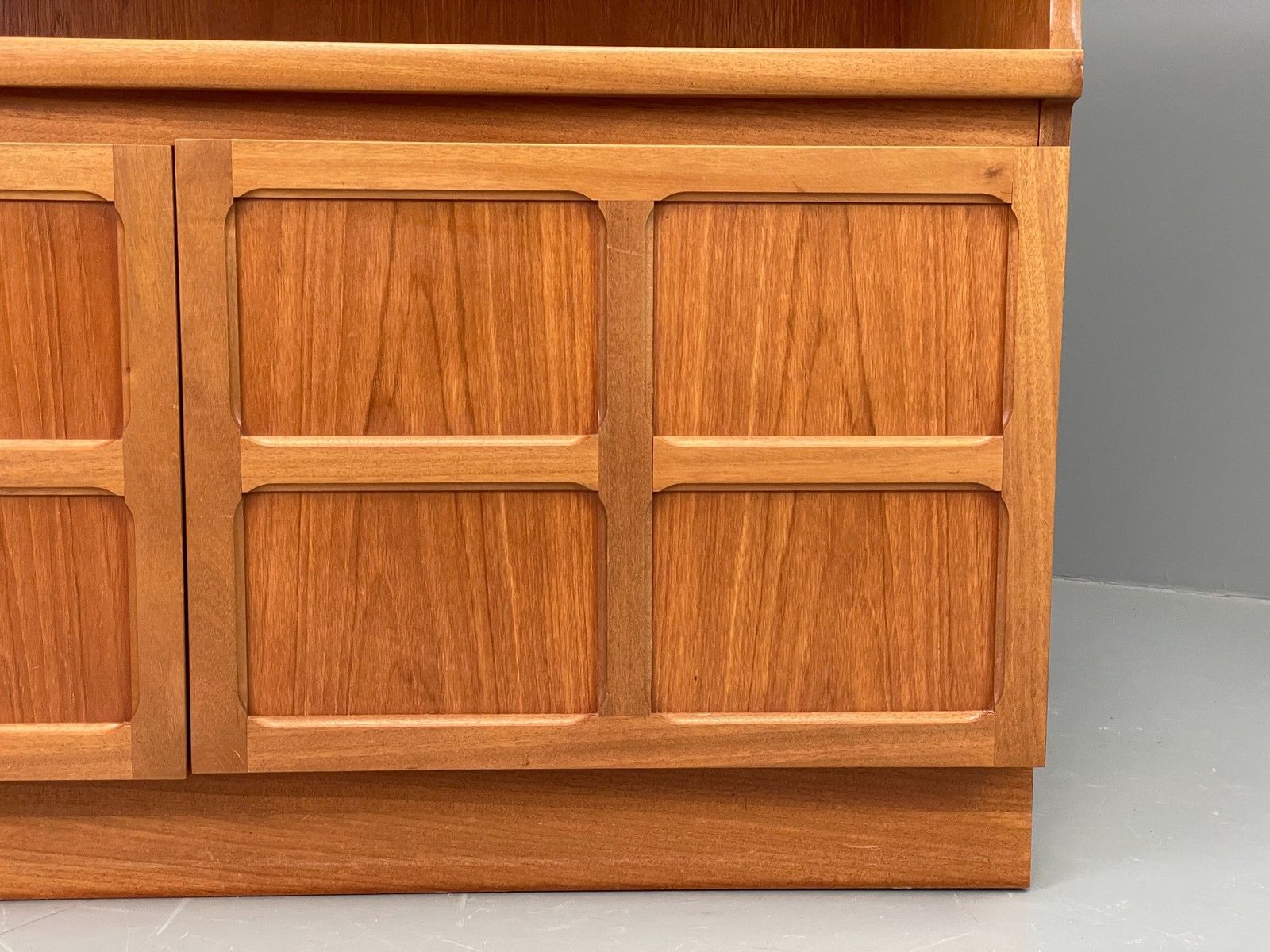 Vintage Teak Media Unit Tv Nathan Squares Design Retro Eb11973 photo vintage