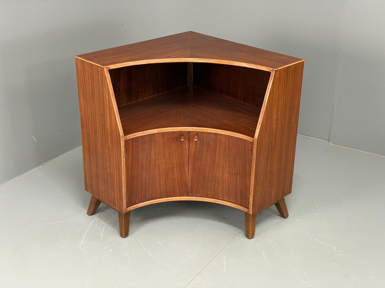 Vintage Teak Corner Cabinet 1960s Greaves & Thomas Mid Century Eb11983