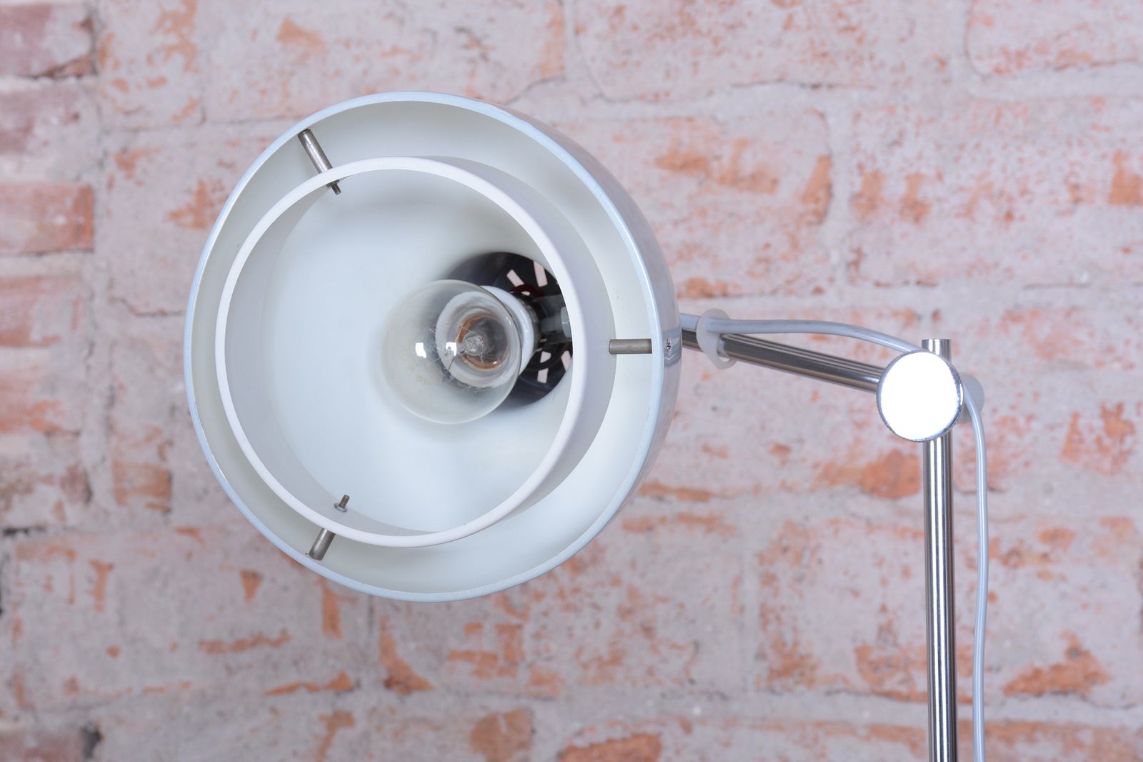 photo furniture Restored Mid Century Floor Lamp, By J. Hůrka For Napako, Chrome, Czech, 1960s
