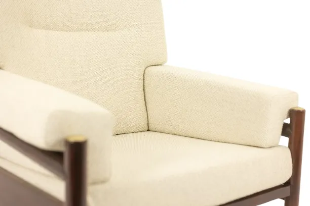 Carlo Di Carli. Pair Of “Sella” Armchairs In Rosewood. 1960s. photo vintage