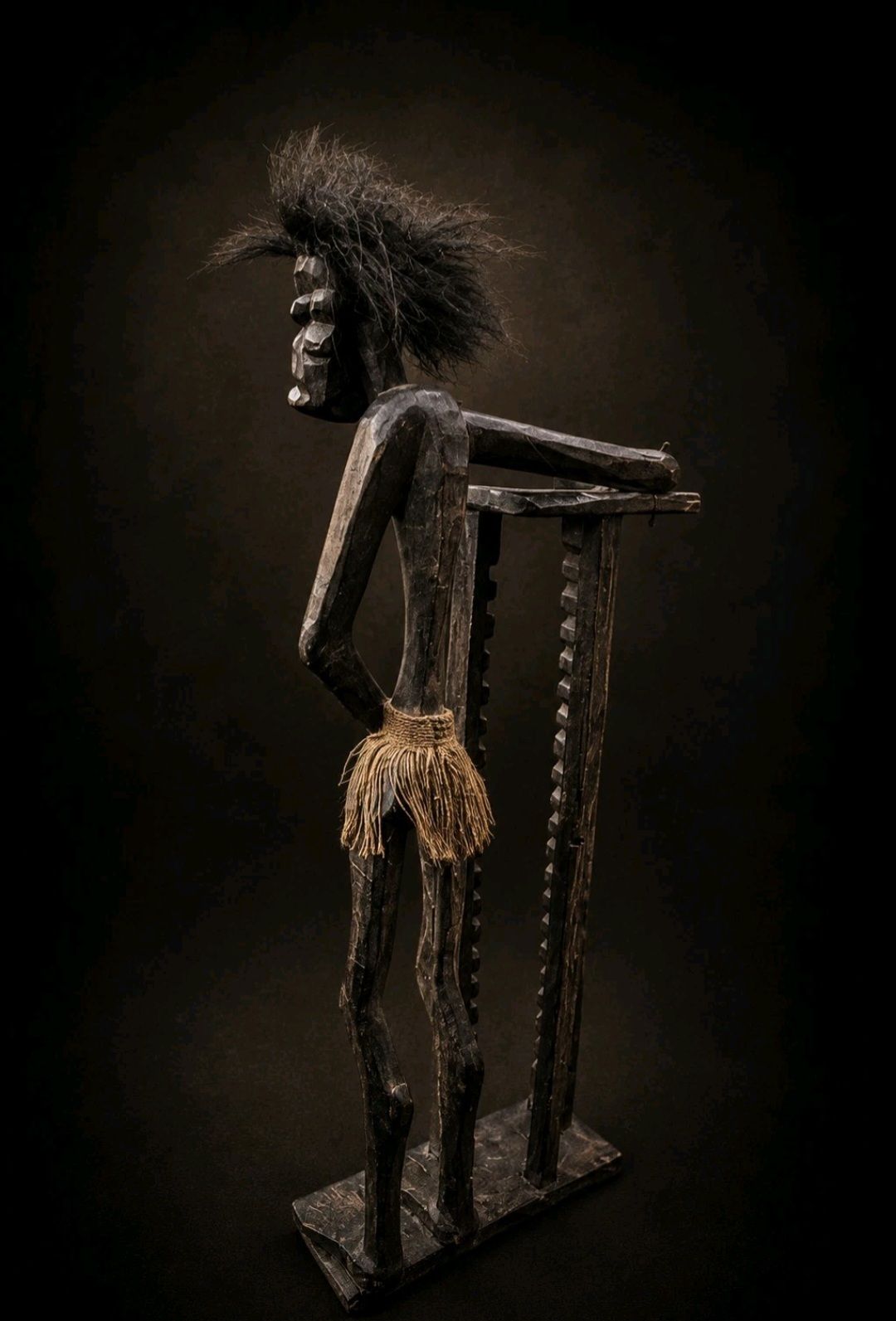 photo furniture Large Hand Carved African Tribal Figure Sculpture 88cm