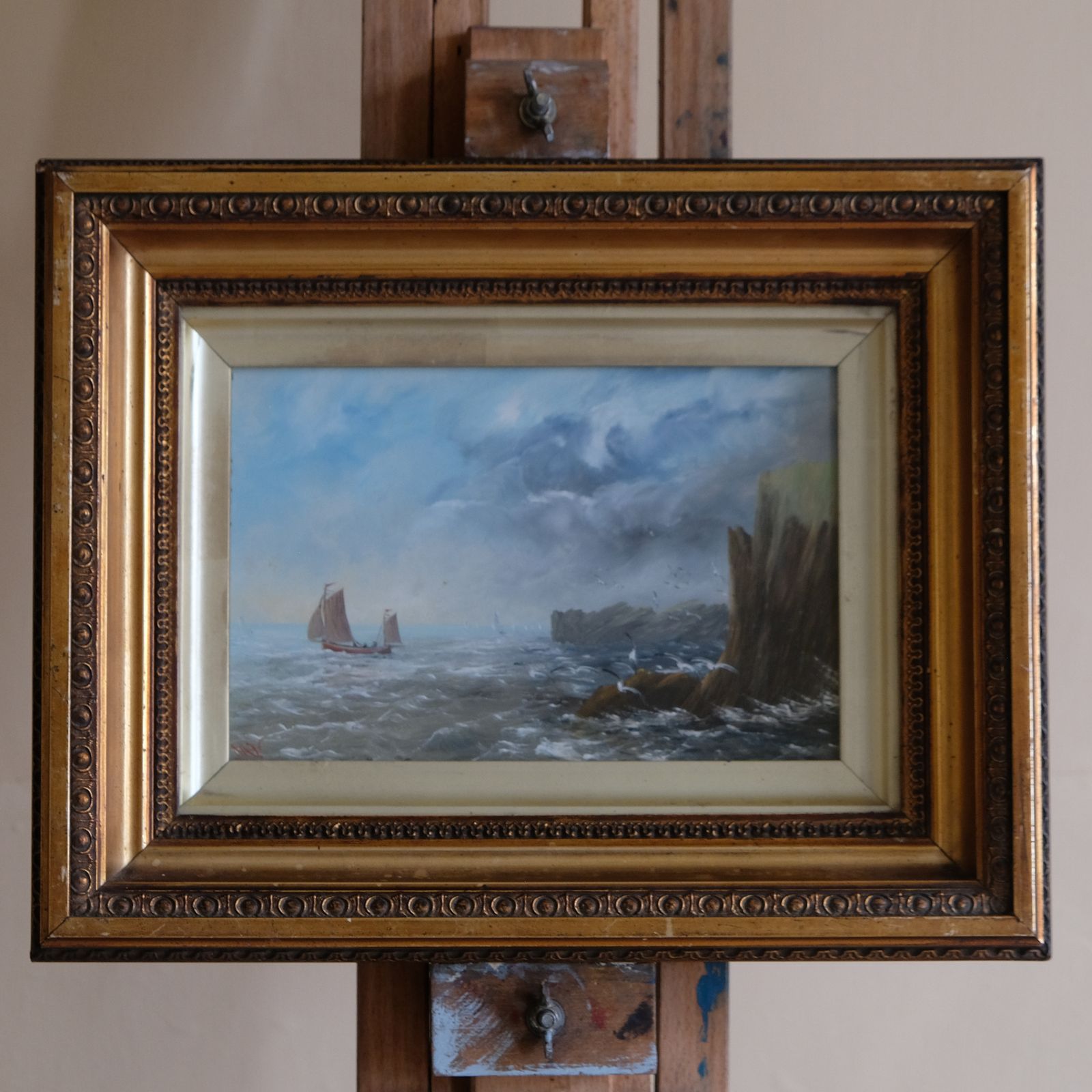 Schooner On A Choppy Sea