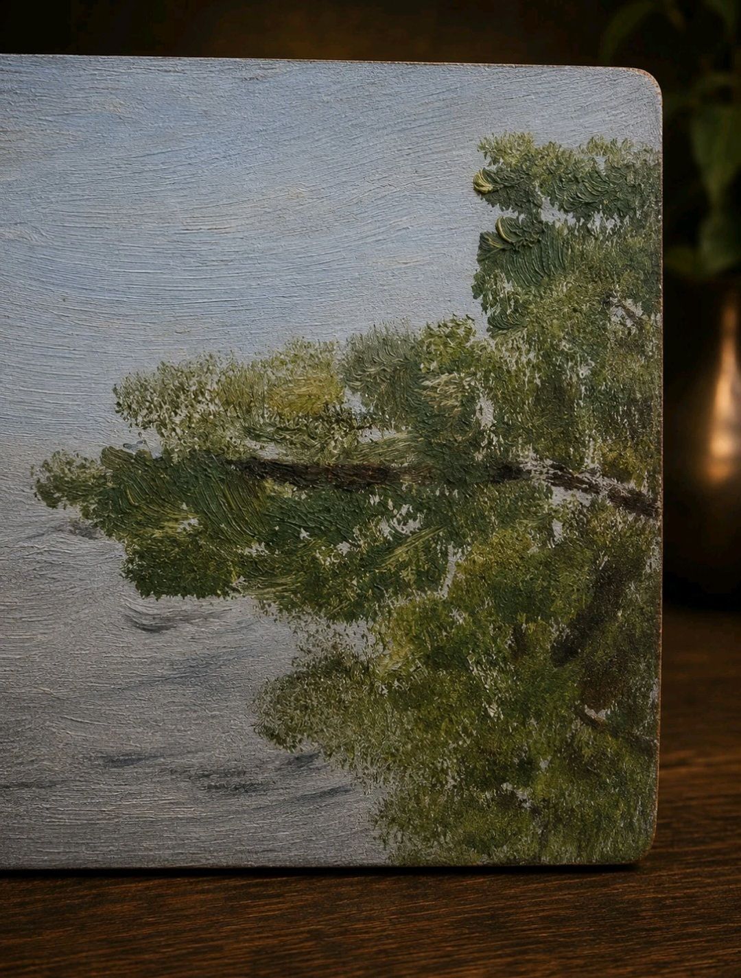 1965 Folk Art Railway Oil Painting Fred C Causton photo 195.0