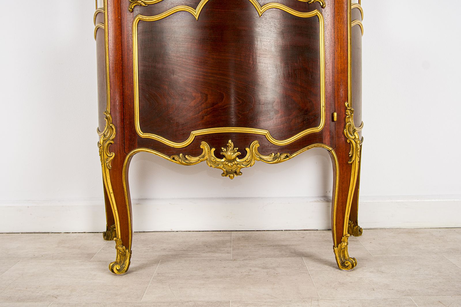 Antique French Ormolu Mounted Vitrine Cabinet In The Manner Of François Linke photo furniture
