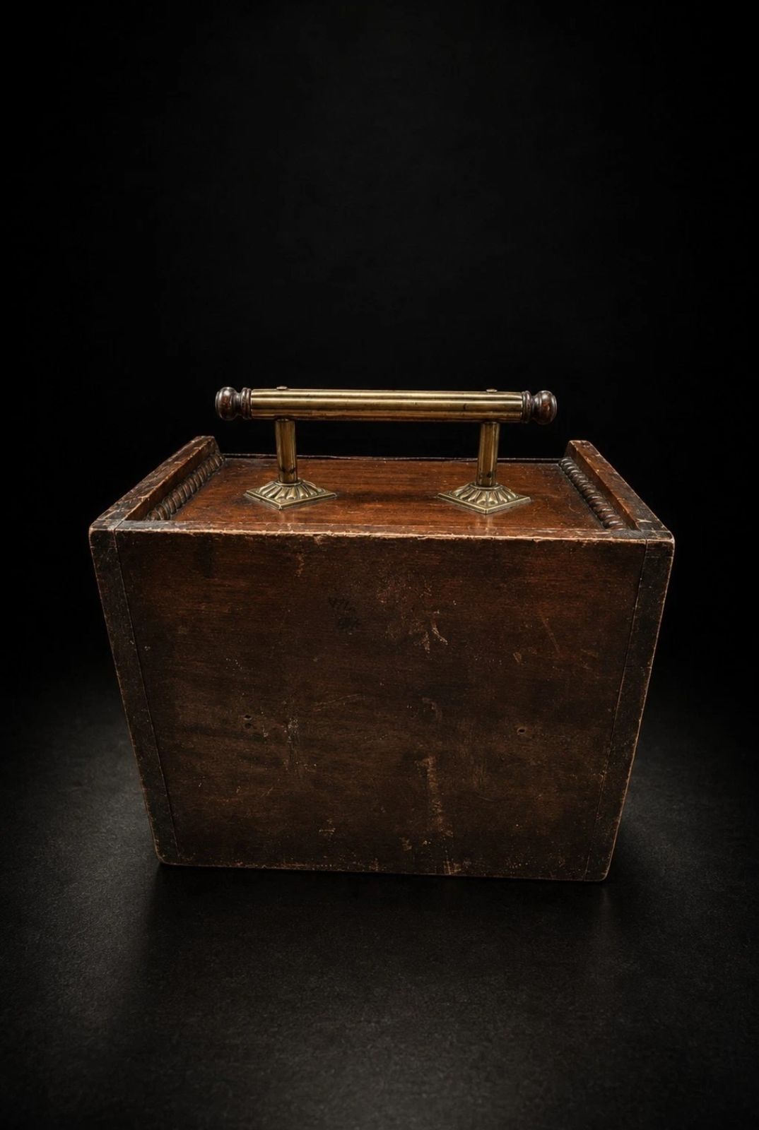 Rare Victorian Oak Coal Bucket Medusa Brass Handle photo buy