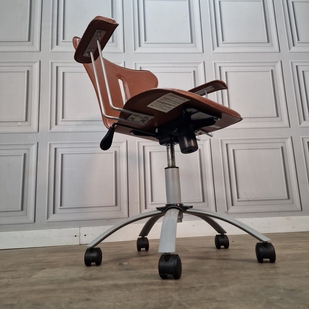 Vintage Office Chair Swivel Desk Seat Retro Arne Jacobsen Style Syver 7 Repro photo for sale