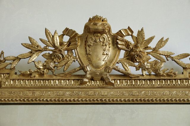 Gilded Wood Mirror In The Napoleon III Style, 19th Century photo buy