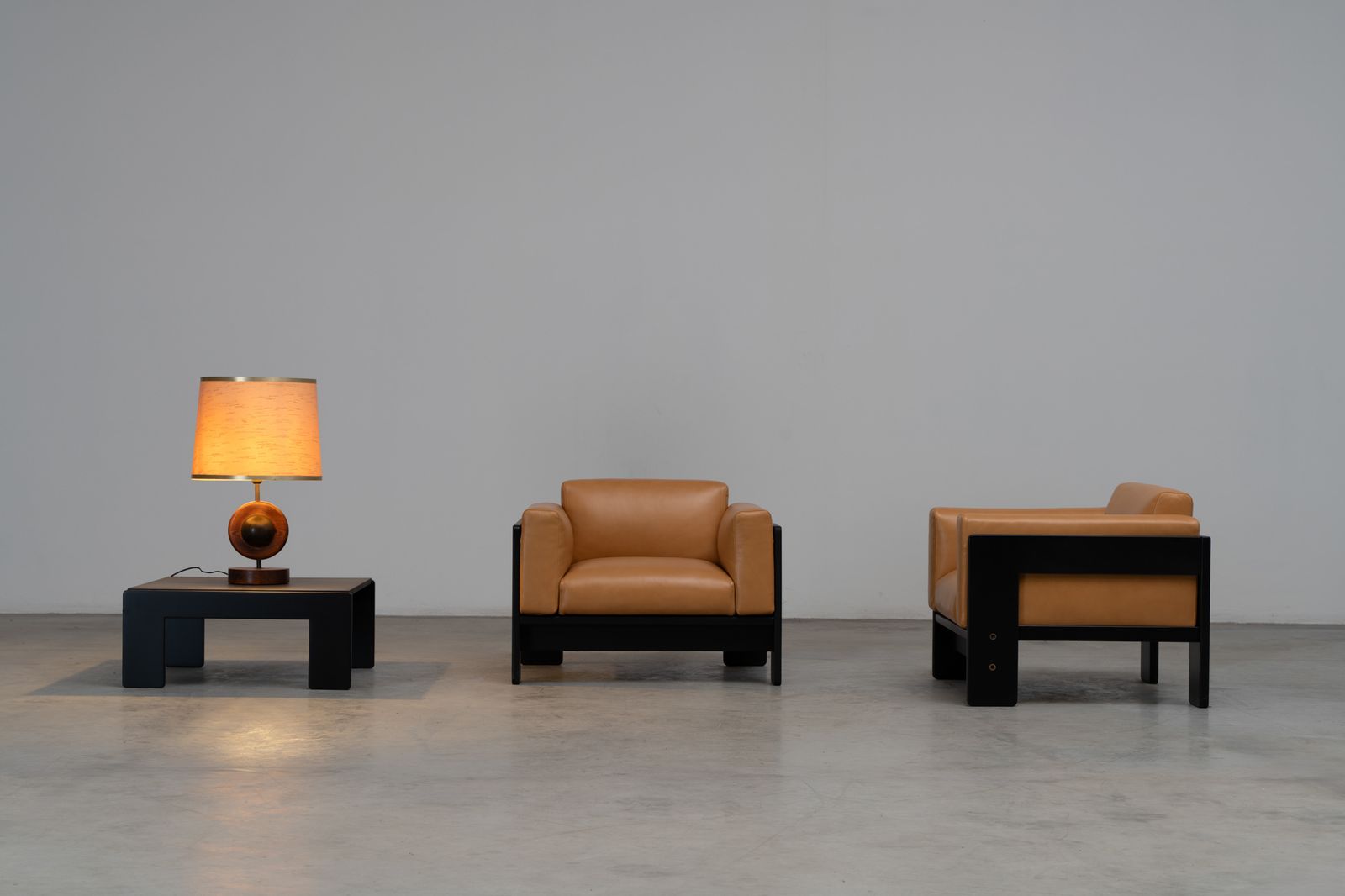 A Pair Of Early Edition Bastiano Armchairs   Afra And Tobia Scarpa For Gavina photo furniture