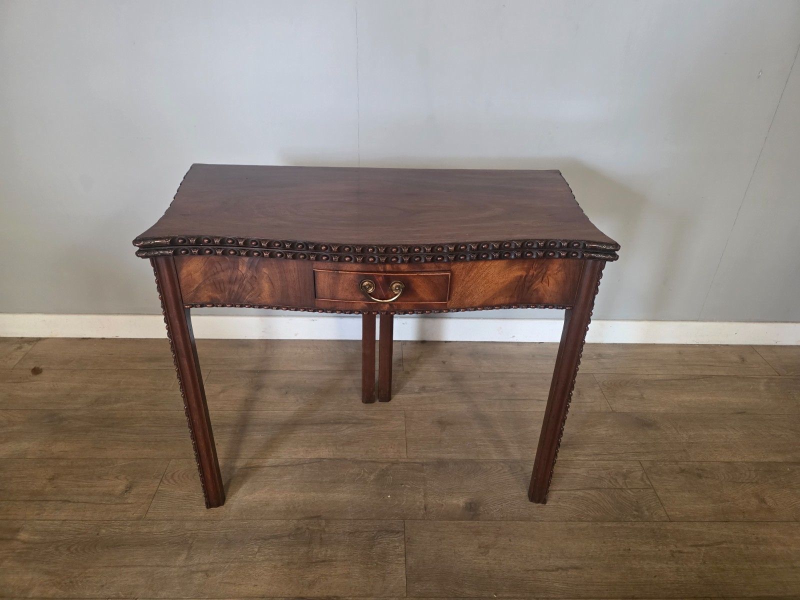 Antique Mahogany Georgian Chippendale Style Tea Table 1780s photo buy