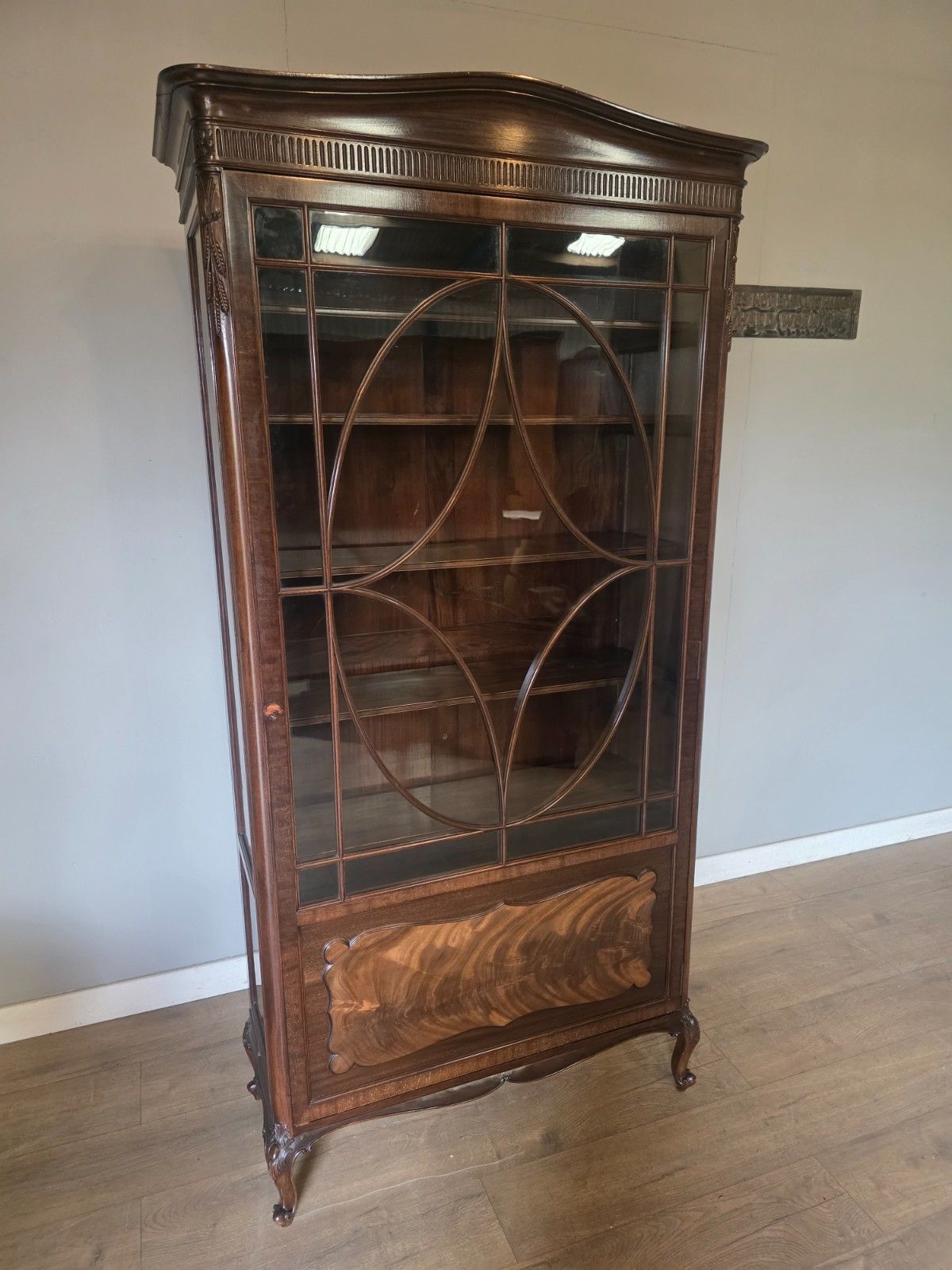 Antique Glazed Maghongy Bookcase 1900s photo vinterior