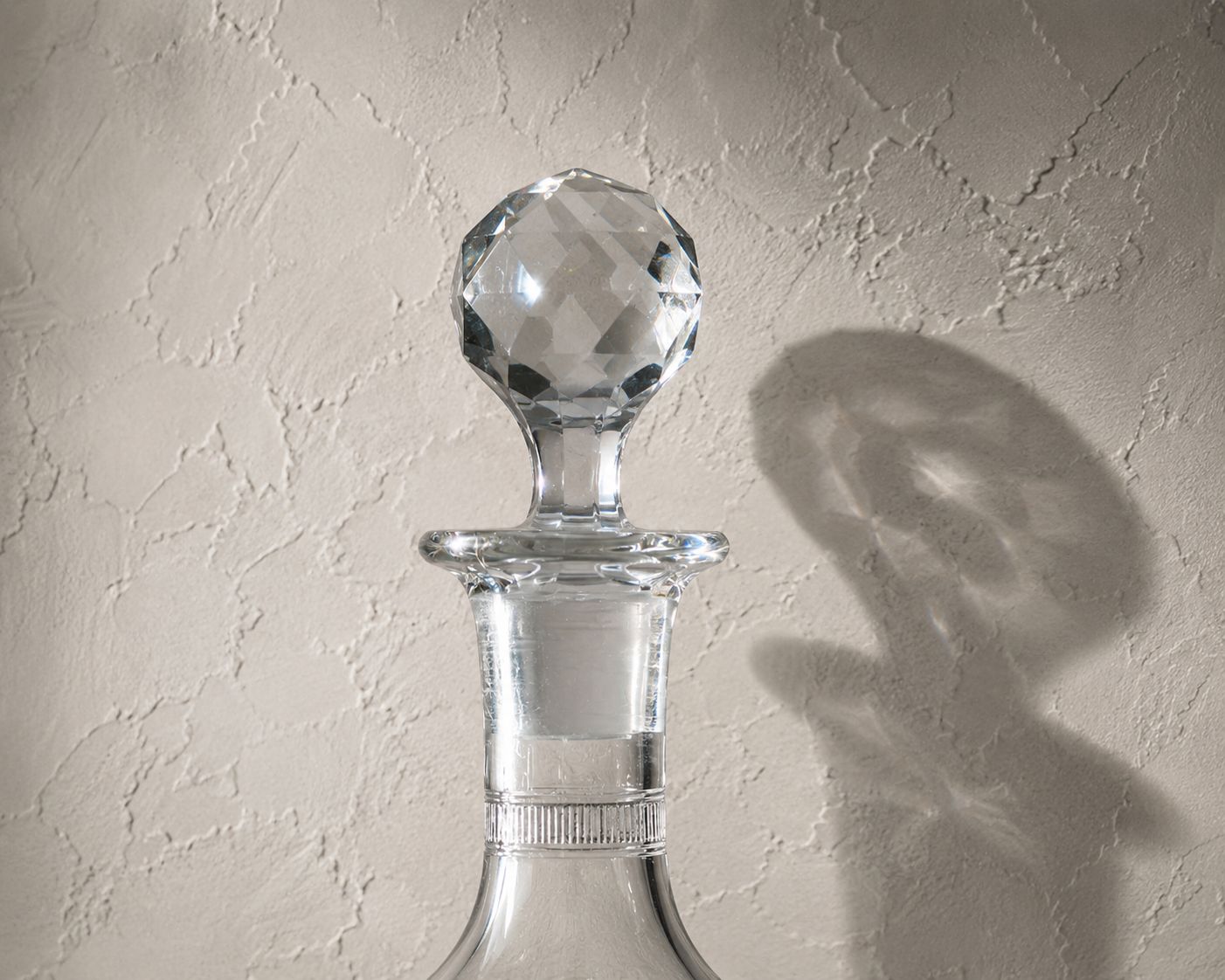 Saint Louis Style Cut Glass Decanter With Ten Matching Short Tumblers photo vinterior