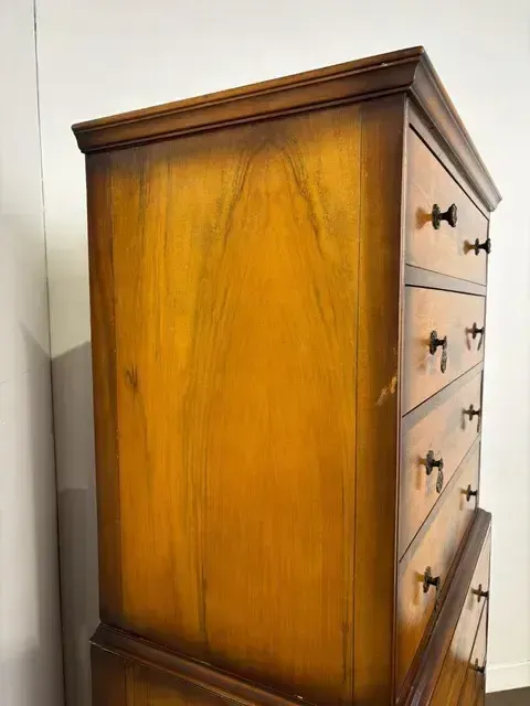 Vintage Walnut Chest On Chest photo Furniture