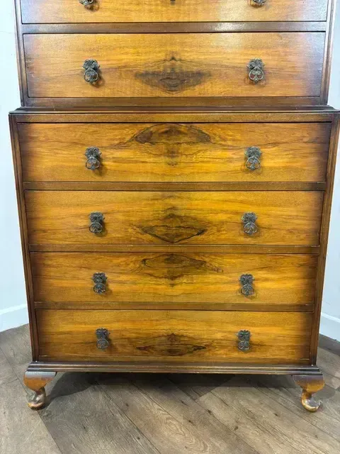 photo buy Vintage Walnut Chest On Chest