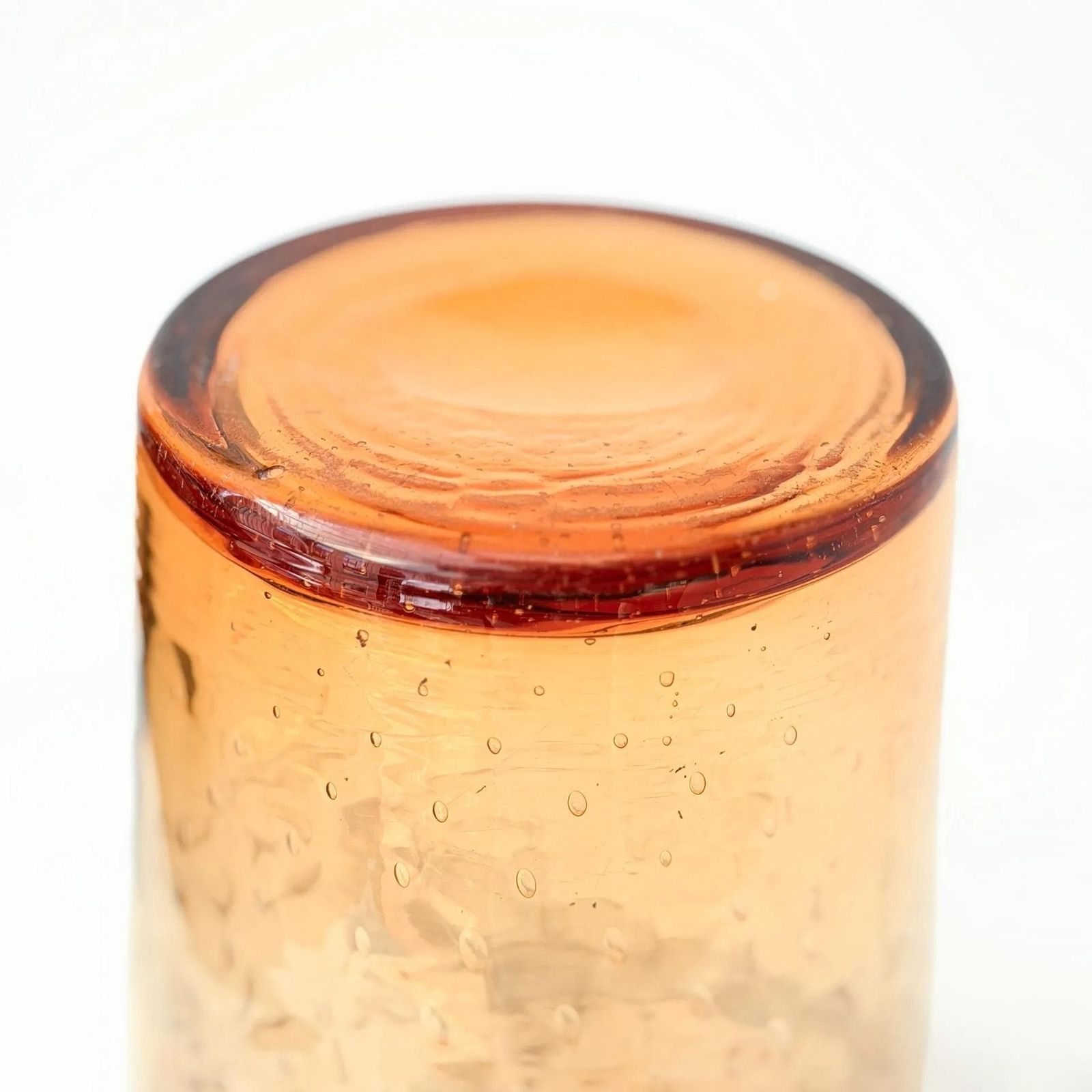Home Decor Midcentury Amber Bubble Glass Vase Vintage Italian Art Glass Vessel photo