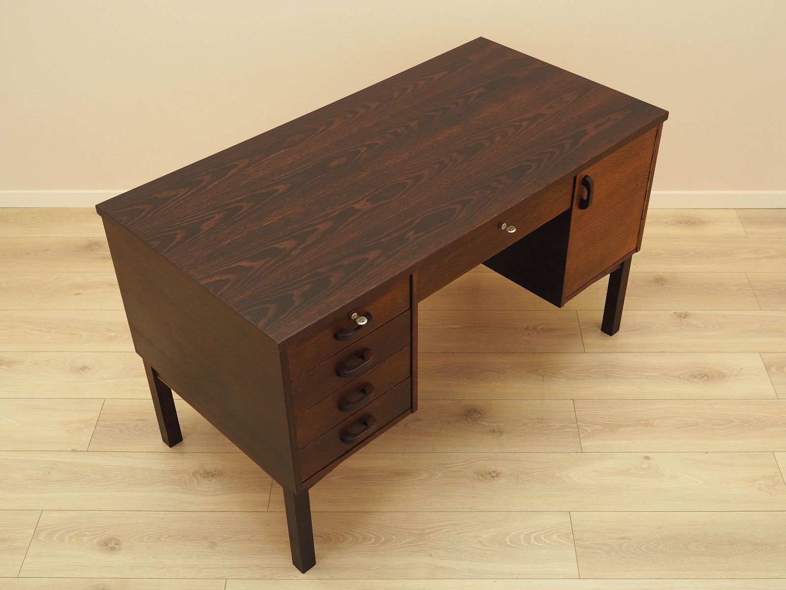Eiken bureau, Deens design, jaren 1970, gemaakt in Denemarken photo buy