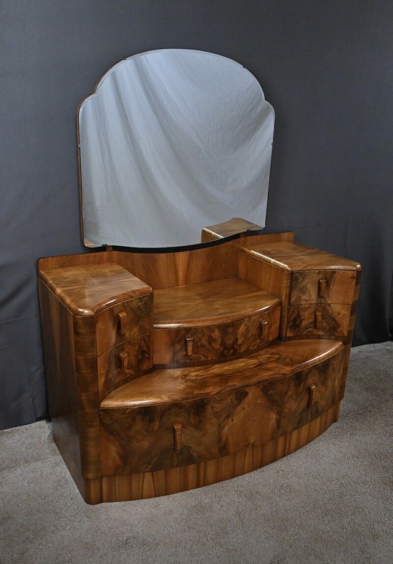 Dressing Table In Burr Walnut, England – 1920 photo for sale