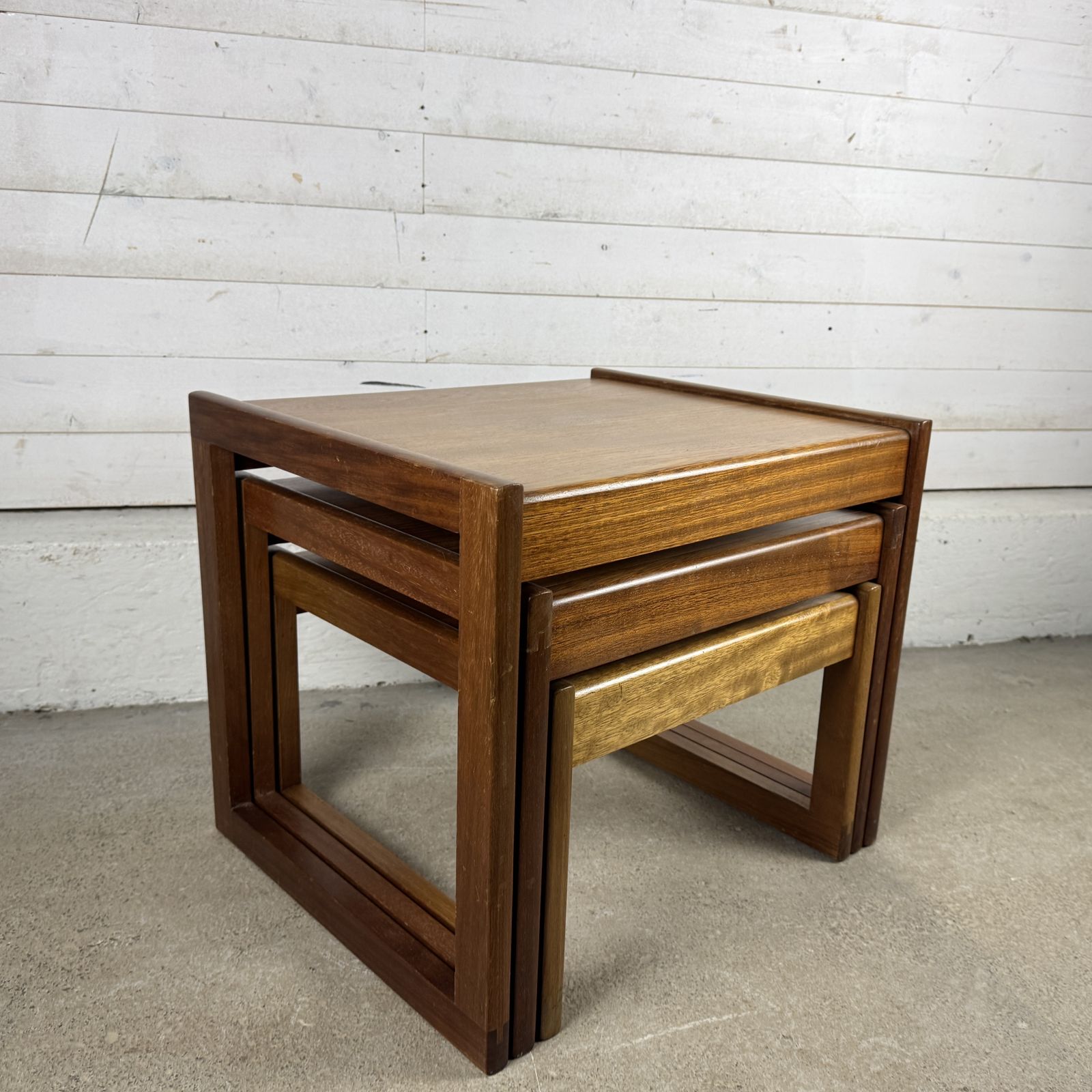 Vintage Mid Century Nest Of Three Tables photo buy