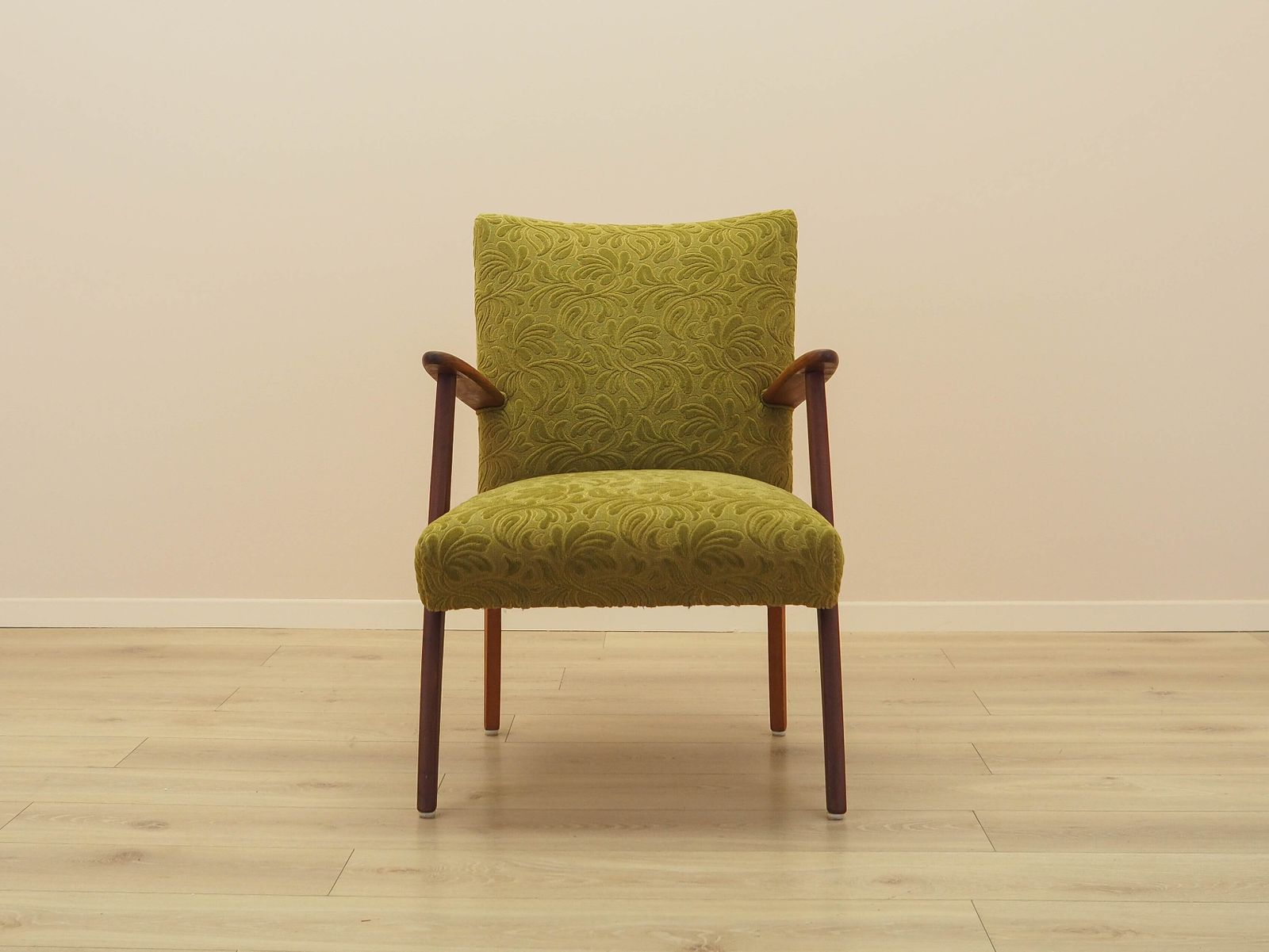 Groene fauteuil, Deens design, jaren 1960, gemaakt in Denemarken photo furniture