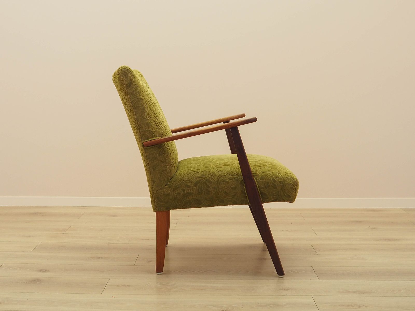 Groene fauteuil, Deens design, jaren 1960, gemaakt in Denemarken photo buy