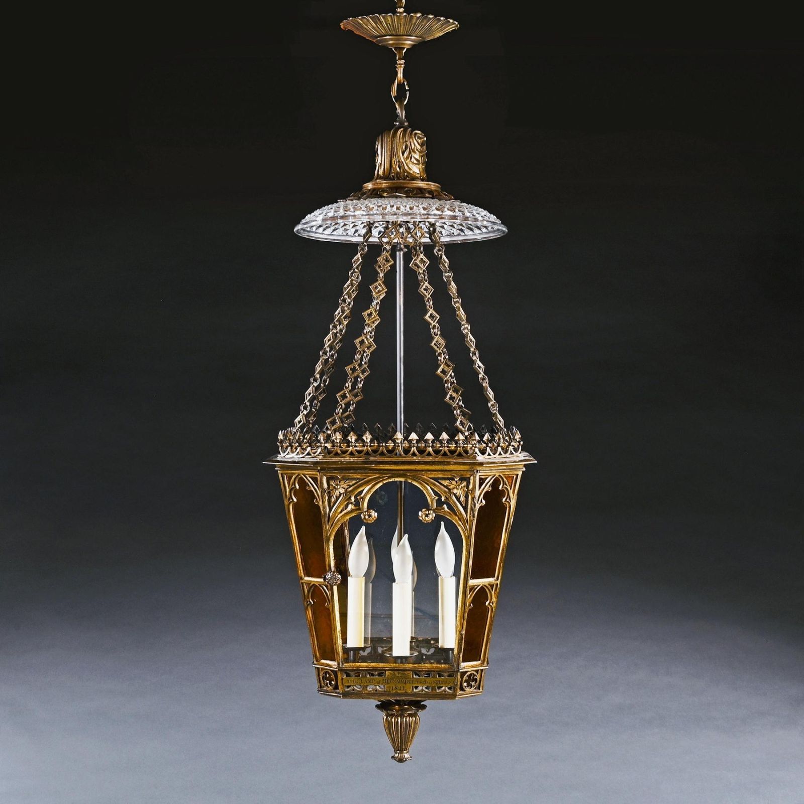 Napoleon Buonapartes Regency Gilt Brass Hall Lantern Supplied By George Bullock For Use At St Helena photo buy