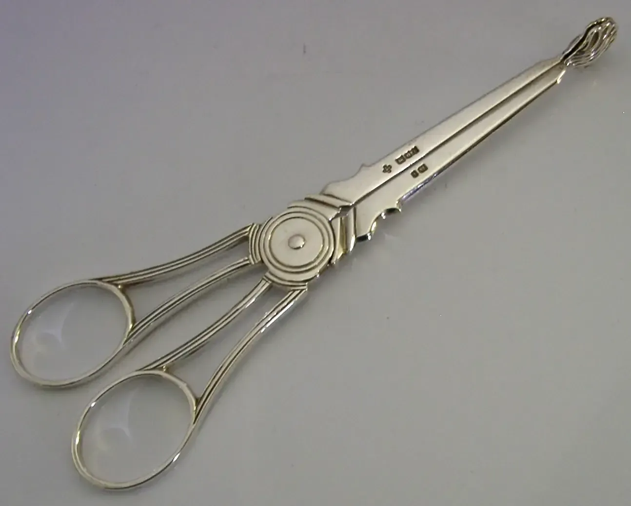 Grote sterling zilveren suiker- / ijstang 6,75 inch 1995 60g barware photo Woonaccessoires