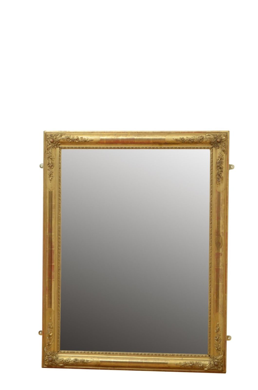 photo furniture Giltwood Wall Mirror With Flowers And New Glass