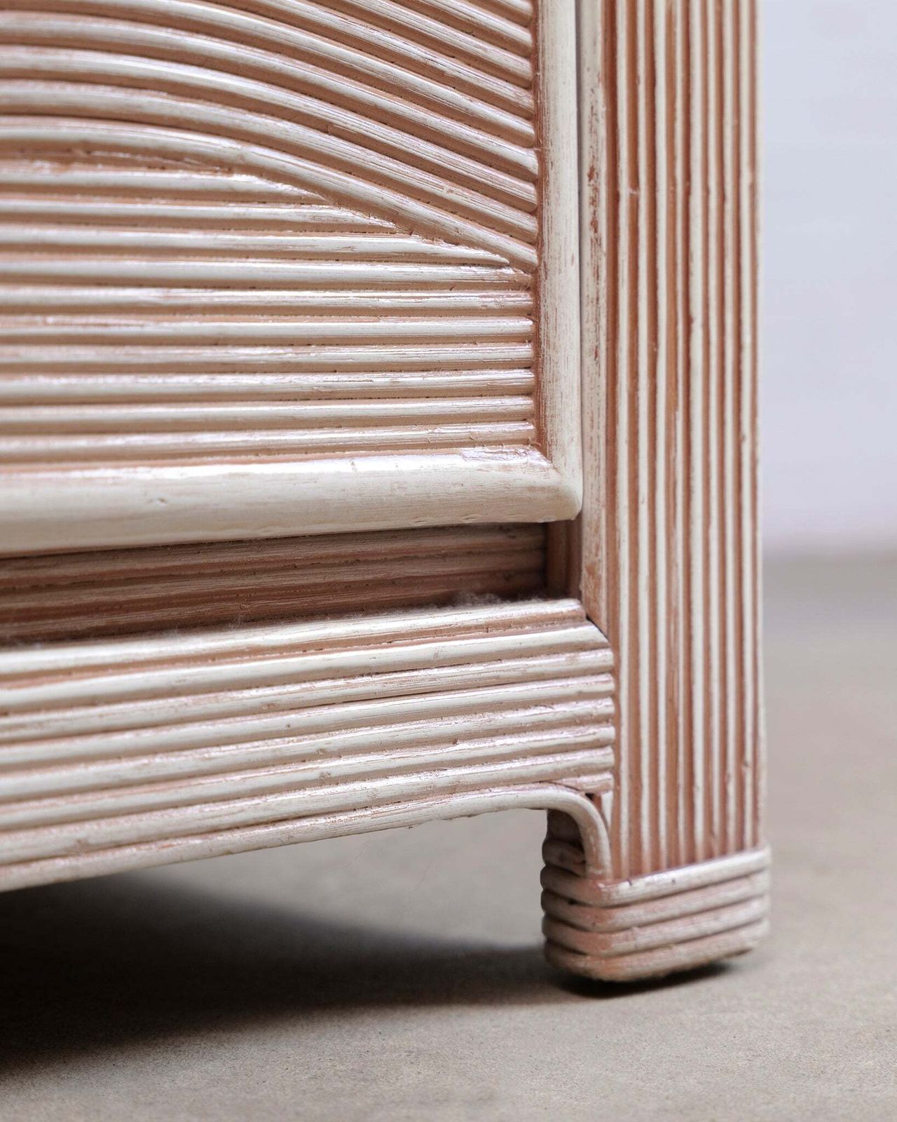 Pencil Reed Tallboy, 1970s photo furniture