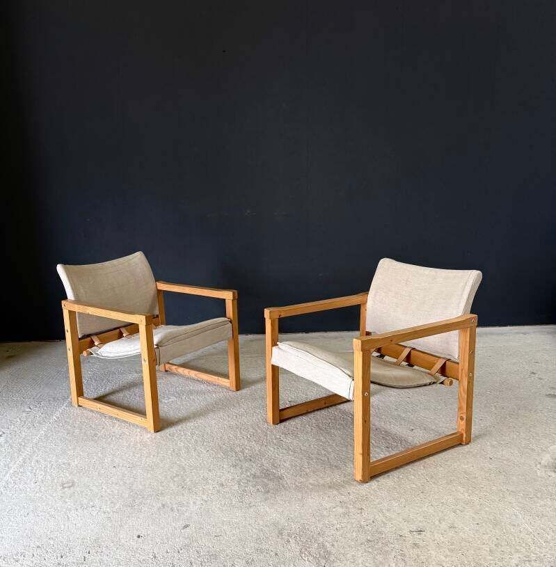 "Diana" Safari Chair Set van Karin Möbring voor Ikea, jaren 1990