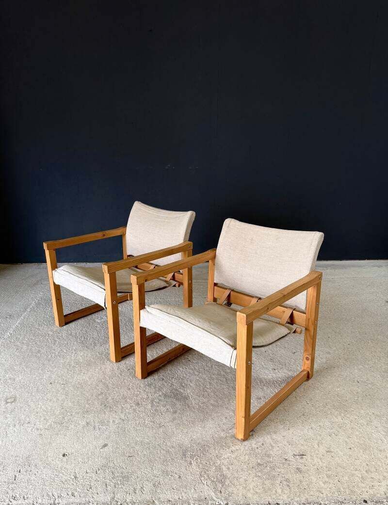 "Diana" Safari Chair Set van Karin Möbring voor Ikea, jaren 1990 photo Meubels