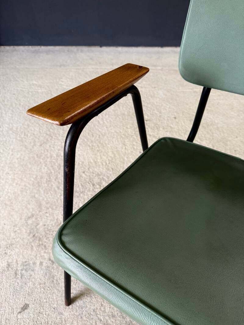 Meubels Space Age Design fauteuil "M" van Pierre Guariche voor Meurop, ca. jaren 1950 photo
