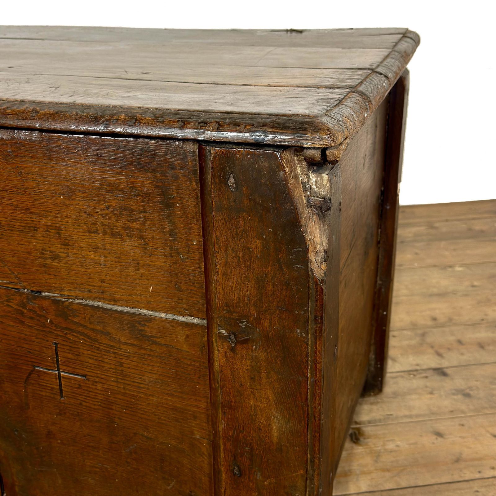 Antique Early Welsh Oak Large Coffer | Antique Coffer | Antique Furniture | Antiques | Antique Storage (M 6906) photo buy