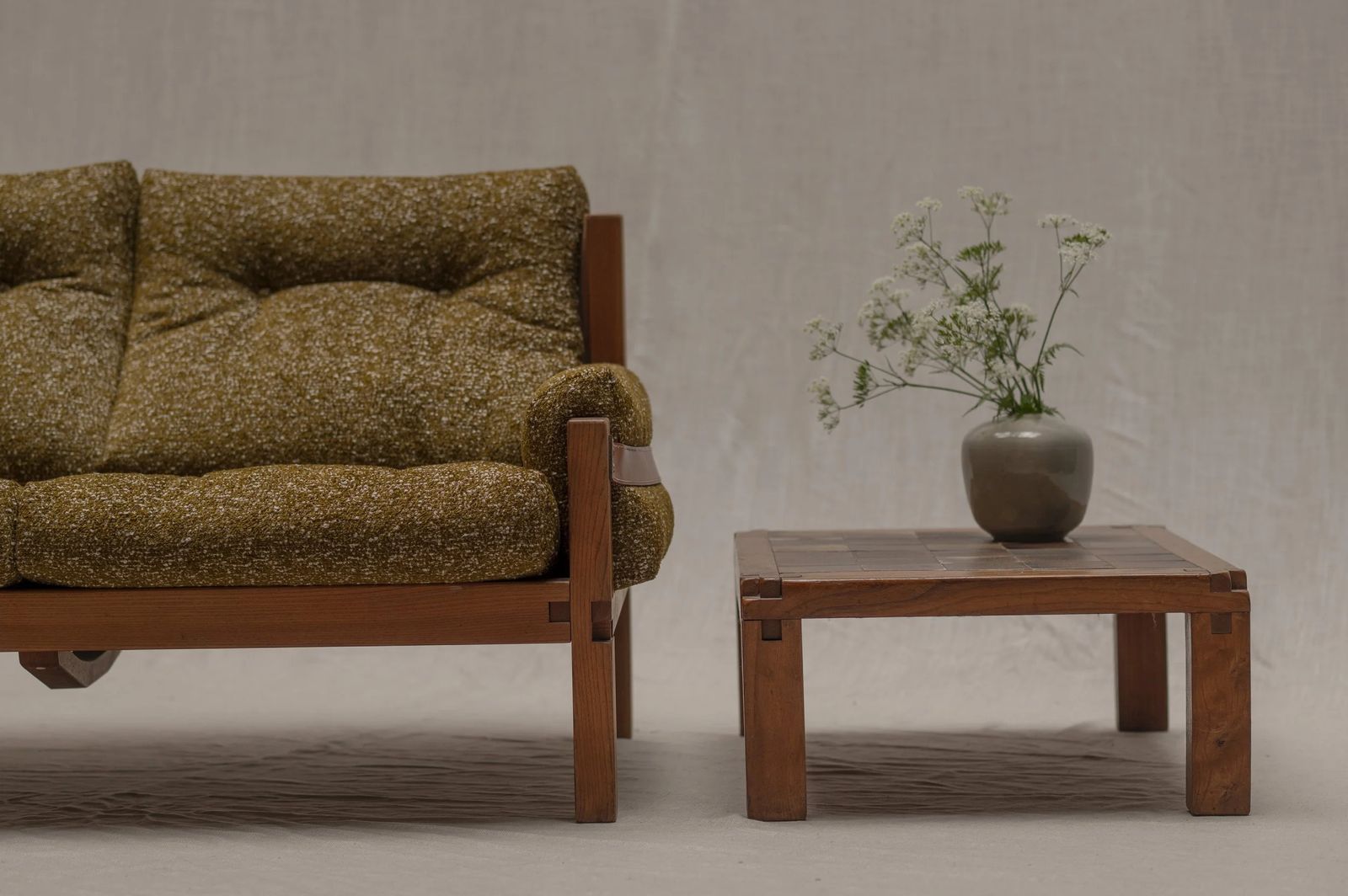 photo vintage Pierre Chapo S22 Lounge Sofa, France 1960s