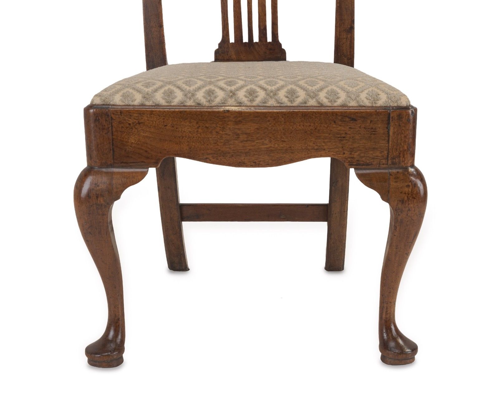 Furniture Mid 18th Century English Walnut Side Chair With Pierced Splat Back, C.1740–1760 photo